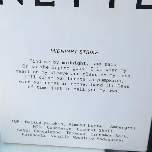 NIB NETTE NYC MIDNIGHT STRIKE LUXURY SCENTED CANDLE - Picture 8 of 12